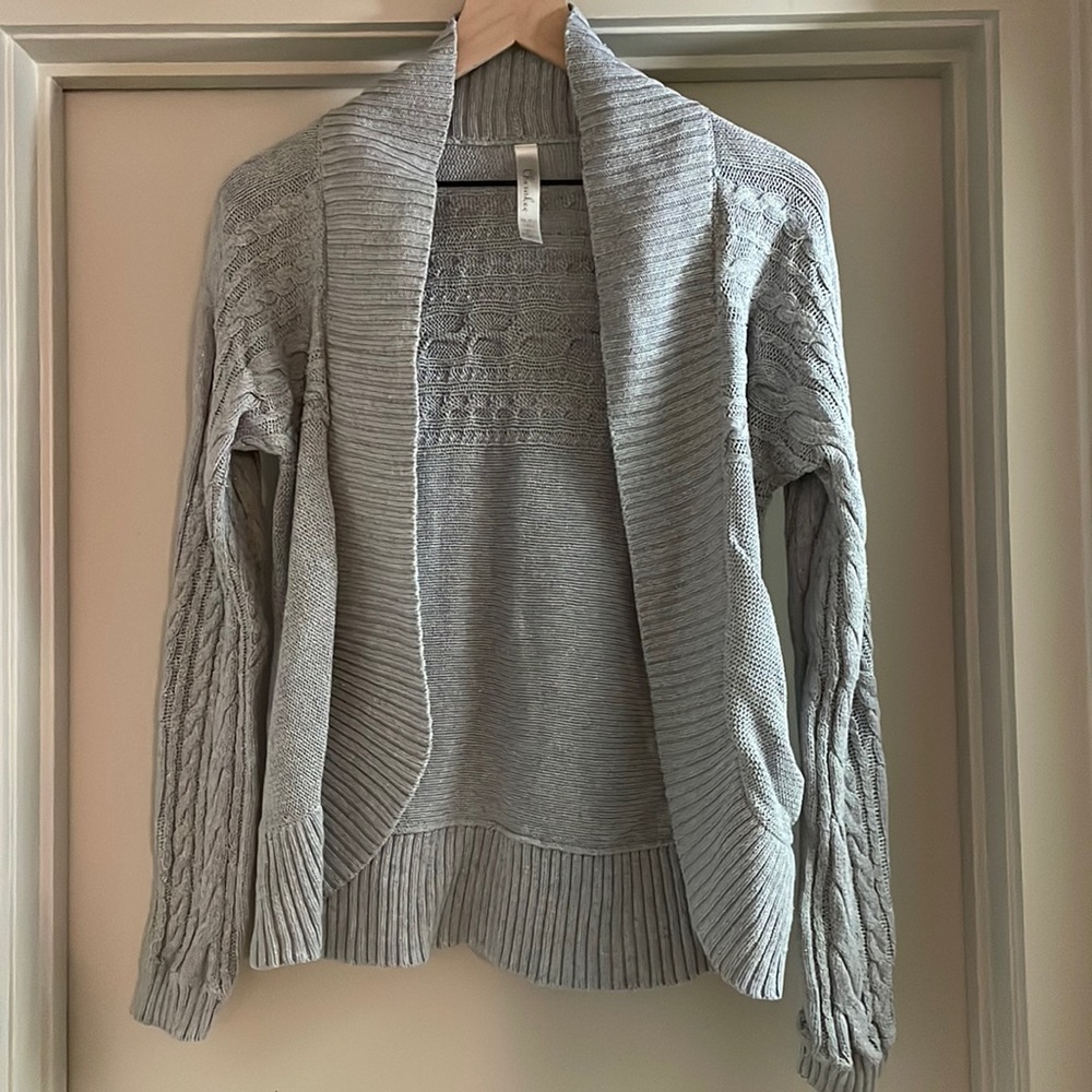 CHEROKEE Cable Knit Open Front Cardigan size Girls XL 14/16